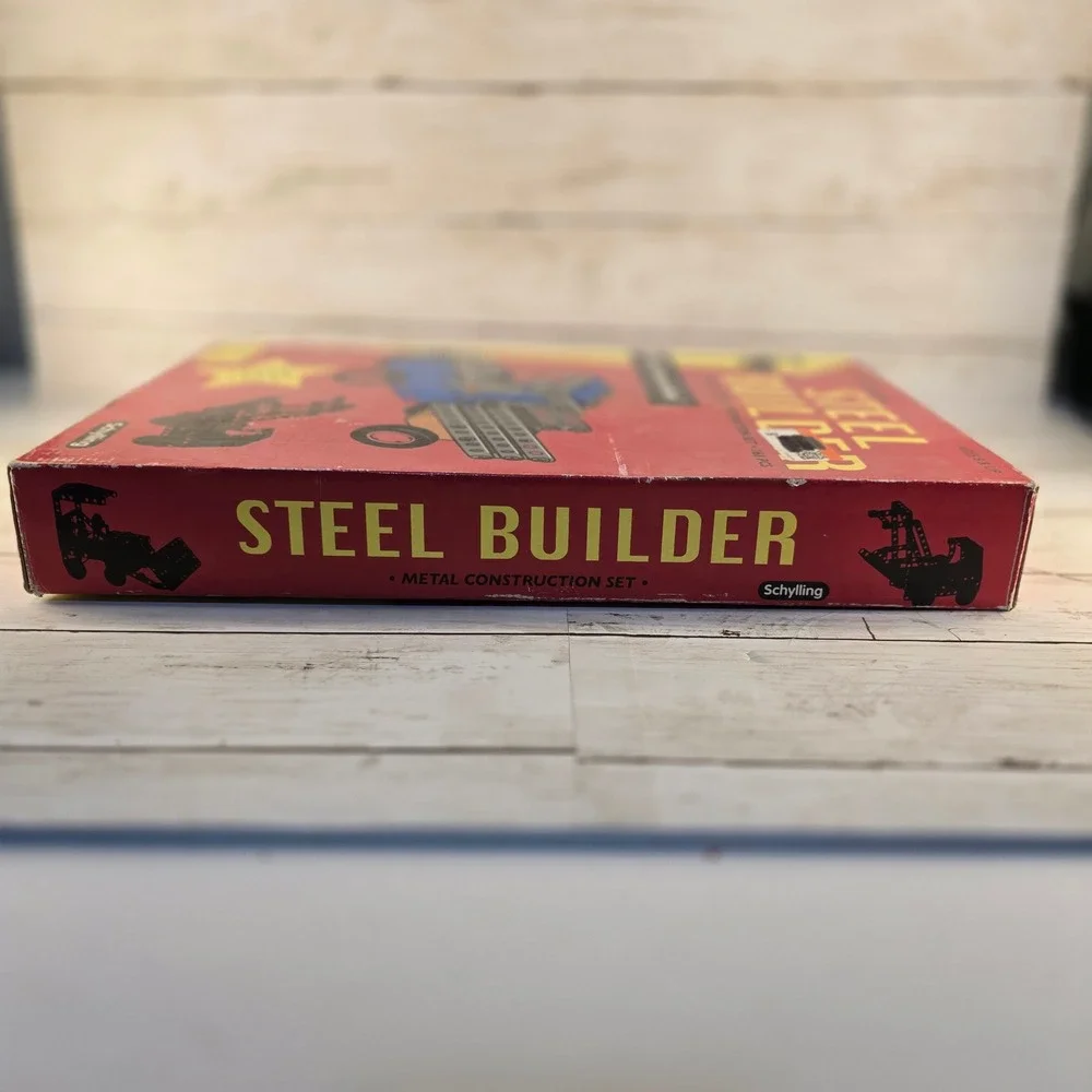 Schylling Steel Builder Metal Construction Set 16 Models‎ Wind Up Motor
